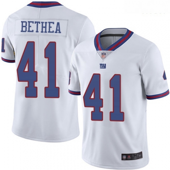 Giants 41 Antoine Bethea White Men Stitched Football Limited Rush Jersey Giants 41 Antoine Bethea White Men Stitched Football Limited Rush Jersey