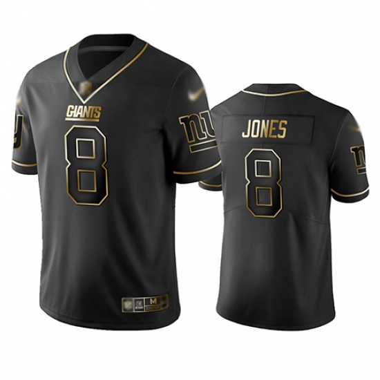 Giants 8 Daniel Jones Black Men Stitched Football Limited Golden Edition Jersey Giants 8 Daniel Jones Black Men Stitched Football Limited Golden Edition Jersey
