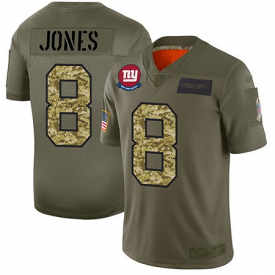 Giants 8 Daniel Jones Olive Camo Men Stitched Football Limited 2019 Salute To Service Jersey Giants 8 Daniel Jones Olive Camo Men Stitched Football Limited 2019 Salute To Service Jersey