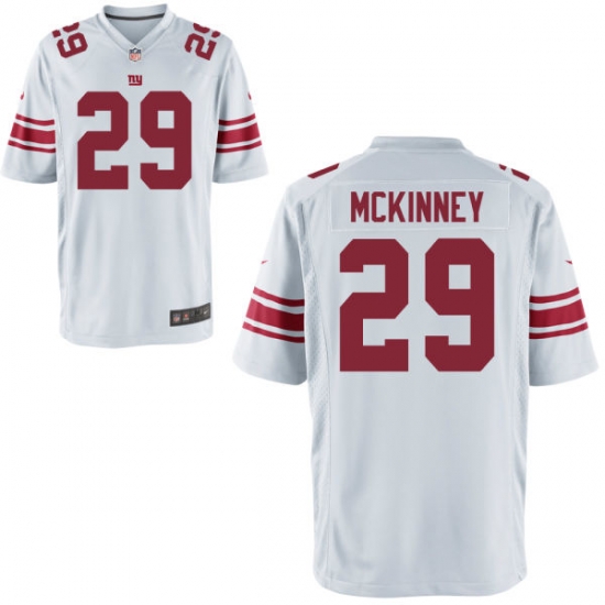 Men Giants 29 McKinney White Game Stitched NFL Jersey Men Giants 29 McKinney White Game Stitched NFL Jersey