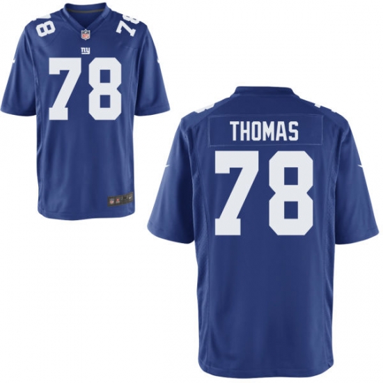 Men Giants 78 Thomas Blue Game Stitched NFL Jersey Men Giants 78 Thomas Blue Game Stitched NFL Jersey