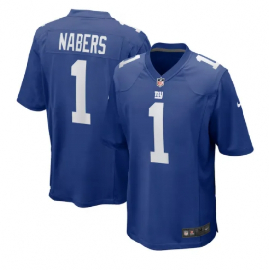 Men New York Giants 1 Malik Nabers Blue 2024 F U S E Blue Limited Stitched Jersey Men New York Giants 1 Malik Nabers Blue 2024 F U S E Blue Limited Stitched Jersey