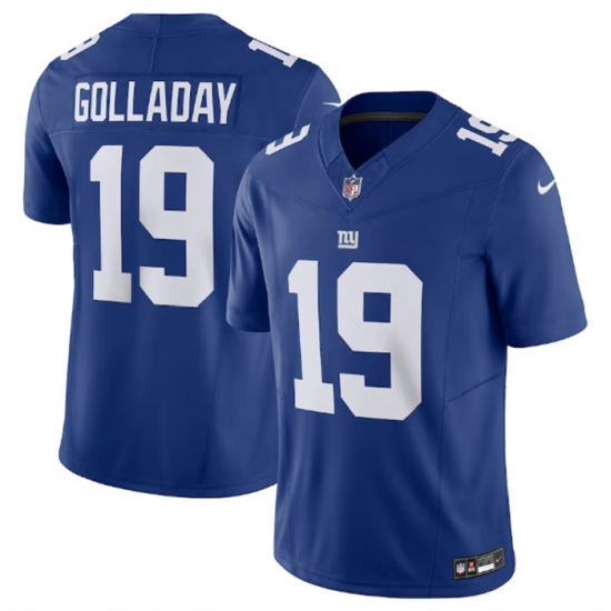 Men New York Giants 19 Kenny Golladay Blue 2023 F U S E Vapor Untouchable Limited Stitched Jersey Men New York Giants 19 Kenny Golladay Blue 2023 F U S E Vapor Untouchable Limited Stitched Jersey