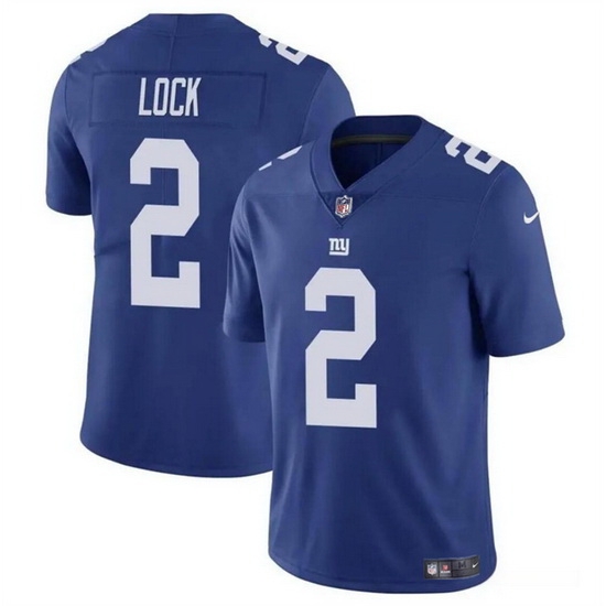 Men New York Giants 2 Drew Lock Blue Vapor Untouchable Limited Stitched Jersey Men New York Giants 2 Drew Lock Blue Vapor Untouchable Limited Stitched Jersey