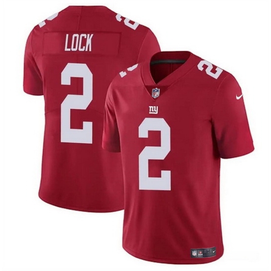Men New York Giants 2 Drew Lock Red Vapor Untouchable Limited Stitched Jersey Men New York Giants 2 Drew Lock Red Vapor Untouchable Limited Stitched Jersey