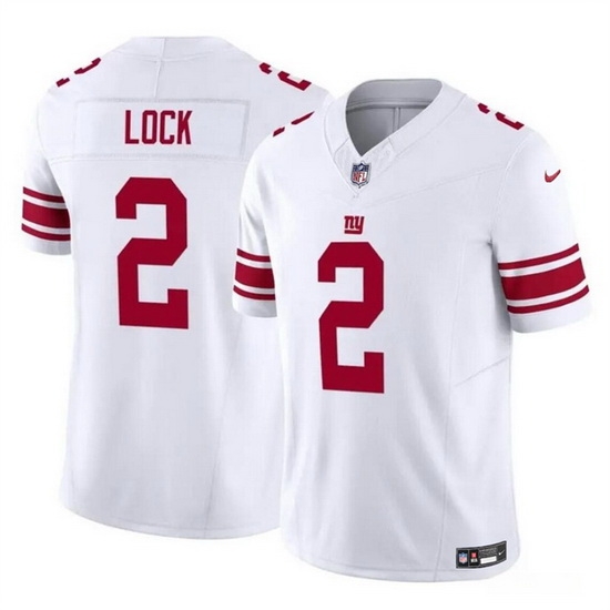 Men New York Giants 2 Drew Lock White 2023 F U S E Vapor Untouchable Limited Stitched Jersey Men New York Giants 2 Drew Lock White 2023 F U S E Vapor Untouchable Limited Stitched Jersey