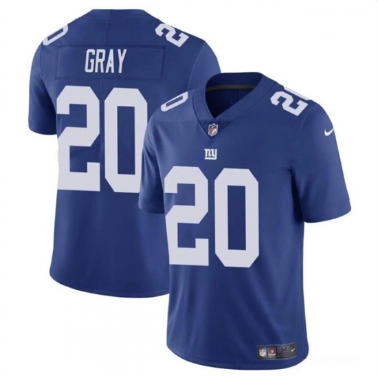 Men New York Giants 20 Eric Gray Blue Vapor Untouchable Limited Stitched Jersey Men New York Giants 20 Eric Gray Blue Vapor Untouchable Limited Stitched Jersey