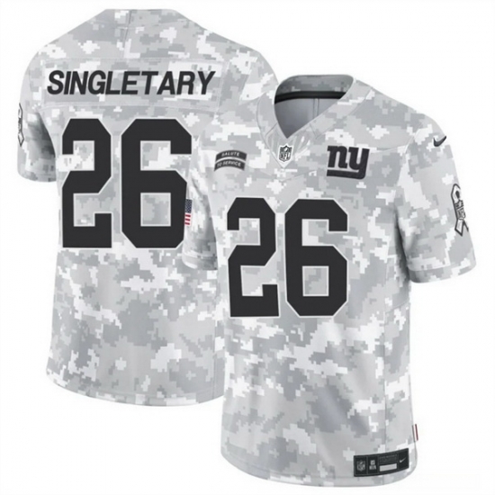 Men New York Giants 26 Devin Singletary 2024 F U S E Arctic Camo Salute To Service Limited Stitched Football Jersey Men New York Giants 26 Devin Singletary 2024 F U S E Arctic Camo Salute To Service Limited Stitched Football Jersey