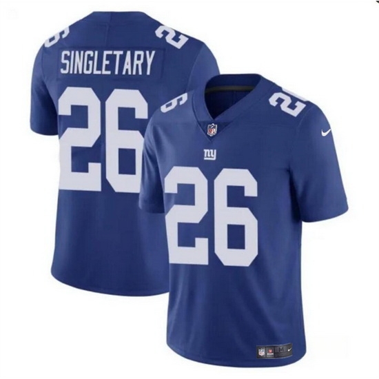 Men New York Giants 26 Devin Singletary Blue Vapor Untouchable Limited Stitched Jersey Men New York Giants 26 Devin Singletary Blue Vapor Untouchable Limited Stitched Jersey