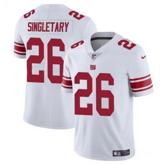 Men New York Giants 26 Devin Singletary White Vapor Untouchable Limited Stitched Jersey Men New York Giants 26 Devin Singletary White Vapor Untouchable Limited Stitched Jersey