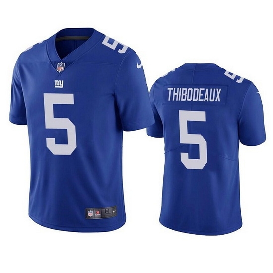 Men New York Giants 5 Kayvon Thibodeaux Blue Vapor Untouchable Limited Stitched jersey Men New York Giants 5 Kayvon Thibodeaux Blue Vapor Untouchable Limited Stitched jersey