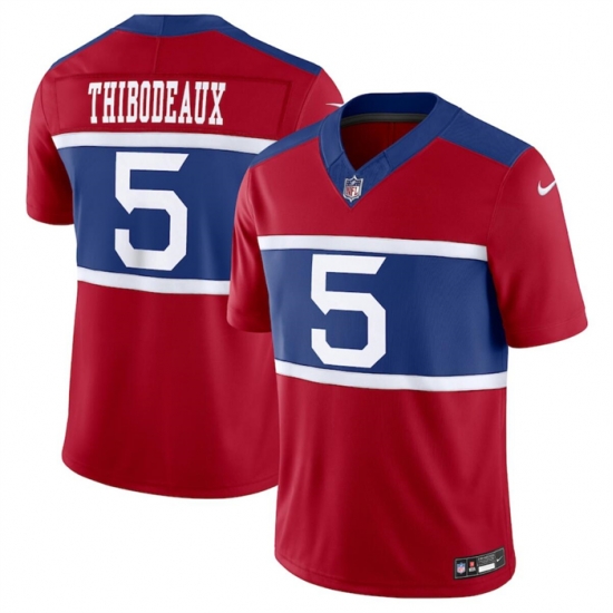 Men New York Giants 5 Kayvon Thibodeaux Century Red Alternate Vapor F U S E Limited Stitched Football Jersey Men New York Giants 5 Kayvon Thibodeaux Century Red Alternate Vapor F U S E Limited Stitched Football Jersey