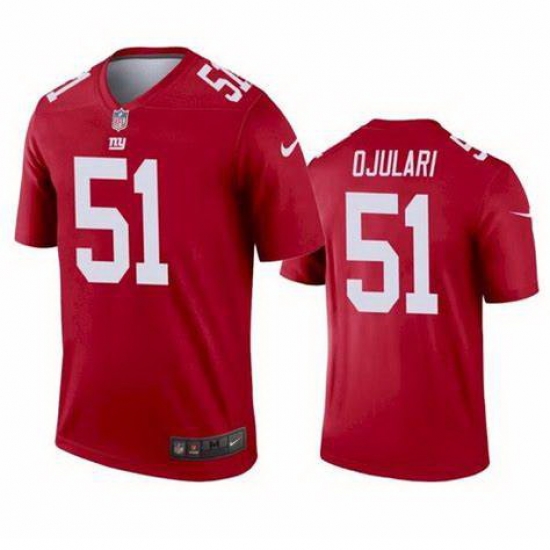 Men New York Giants 51 Azeez Ojulari Red Vapor Untouchable Limited Stitched Jersey Men New York Giants 51 Azeez Ojulari Red Vapor Untouchable Limited Stitched Jersey