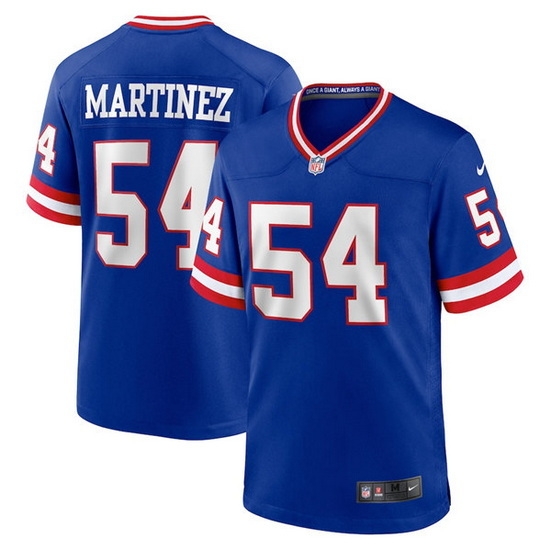 Men New York Giants 54 Blake Martinez Royal Classic Retired Player Stitched Game Jersey Men New York Giants 54 Blake Martinez Royal Classic Retired Player Stitched Game Jersey