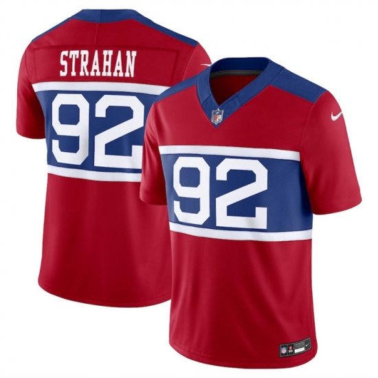 Men New York Giants 92 Michael Strahan Century Red Alternate Vapor F U S E Limited Stitched Football Jersey Men New York Giants 92 Michael Strahan Century Red Alternate Vapor F U S E Limited Stitched Football Jersey