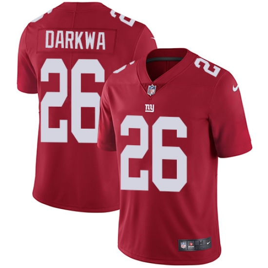 Men Nike Giants #26 Orleans Darkwa Red Alternate Stitched NFL Vapor Untouchable Limited Jersey Men Nike Giants #26 Orleans Darkwa Red Alternate Stitched NFL Vapor Untouchable Limited Jersey