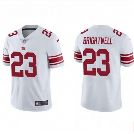 Men's New York Giants #23 Gary Brightwell White Vapor Untouchable Limited Stitched Jersey Men's New York Giants #23 Gary Brightwell White Vapor Untouchable Limited Stitched Jersey