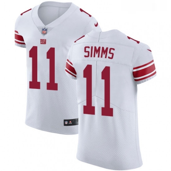 Mens Nike New York Giants 11 Phil Simms White Vapor Untouchable Elite Player NFL Jersey Mens Nike New York Giants 11 Phil Simms White Vapor Untouchable Elite Player NFL Jersey