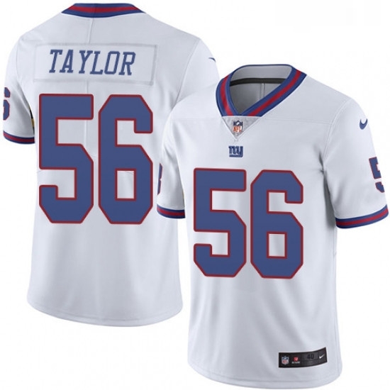 Mens Nike New York Giants 56 Lawrence Taylor Limited White Rush Vapor Untouchable NFL Jersey Mens Nike New York Giants 56 Lawrence Taylor Limited White Rush Vapor Untouchable NFL Jersey
