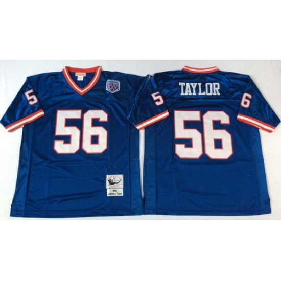 Mitchell Ness giants #56 Lawrence Taylor blue Throwback Stitched NFL Jerseys Mitchell Ness giants #56 Lawrence Taylor blue Throwback Stitched NFL Jerseys