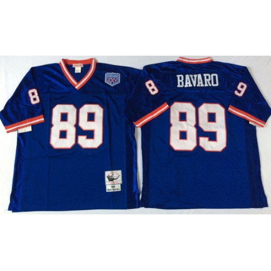 Mitchell Ness giants #89 Mark Bavaro blue Throwback Stitched NFL Jerseys Mitchell Ness giants #89 Mark Bavaro blue Throwback Stitched NFL Jerseys
