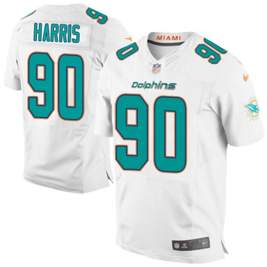 Nike Dolphins #90 Charles Harris White Mens Stitched NFL New Elite Jersey Nike Dolphins #90 Charles Harris White Mens Stitched NFL New Elite Jersey