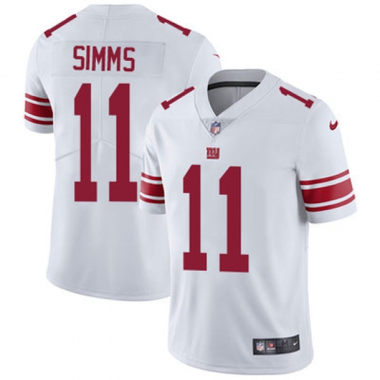 Nike Giants #11 Phil Simms White Mens Stitched NFL Vapor Untouchable Limited Jersey Nike Giants #11 Phil Simms White Mens Stitched NFL Vapor Untouchable Limited Jersey
