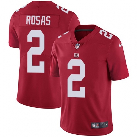 Nike Giants 2 Aldrick Rosas Red Alternate Mens Stitched NFL Vapor Untouchable Limited Jersey Nike Giants 2 Aldrick Rosas Red Alternate Mens Stitched NFL Vapor Untouchable Limited Jersey