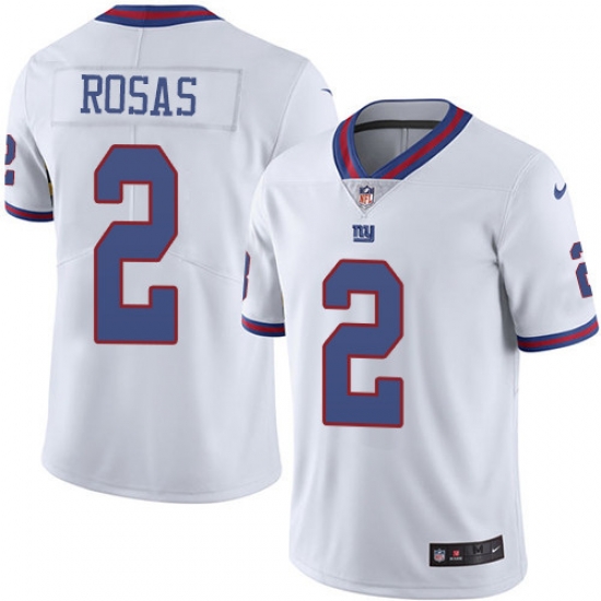 Nike Giants 2 Aldrick Rosas White Mens Stitched NFL Limited Rush Jersey Nike Giants 2 Aldrick Rosas White Mens Stitched NFL Limited Rush Jersey