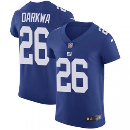 Nike Giants #26 Orleans Darkwa Royal Blue Team Color Mens Stitched NFL Vapor Untouchable Elite Jersey Nike Giants #26 Orleans Darkwa Royal Blue Team Color Mens Stitched NFL Vapor Untouchable Elite Jersey