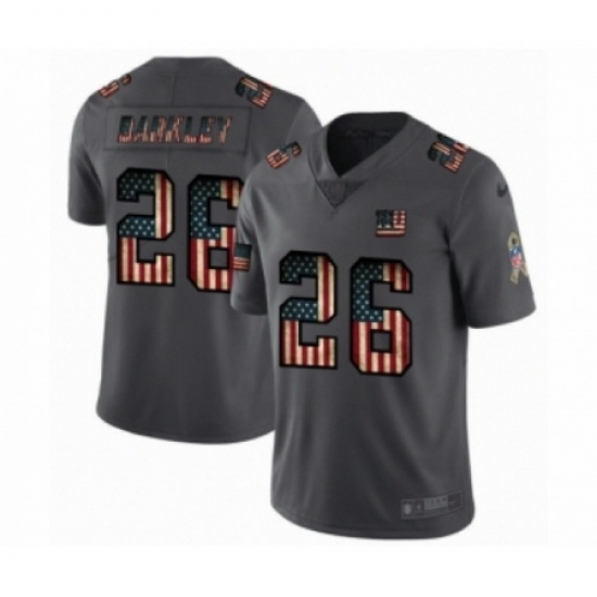 Nike Giants 26 Saquon Barkley 2019 Salute To Service USA Flag Fashion Limited Jersey Nike Giants 26 Saquon Barkley 2019 Salute To Service USA Flag Fashion Limited Jersey