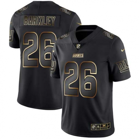 Nike Giants 26 Saquon Barkley Black Gold Vapor Untouchable Limited Jersey Nike Giants 26 Saquon Barkley Black Gold Vapor Untouchable Limited Jersey