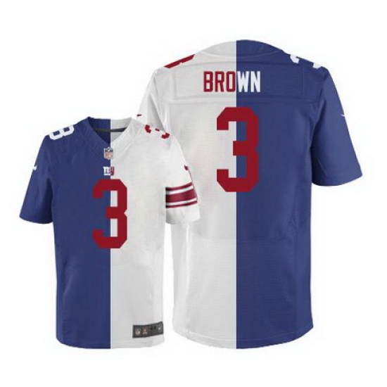 Nike Giants #3 Josh Brown Royal Blue White Mens Stitched NFL Elite Split Jersey Nike Giants #3 Josh Brown Royal Blue White Mens Stitched NFL Elite Split Jersey