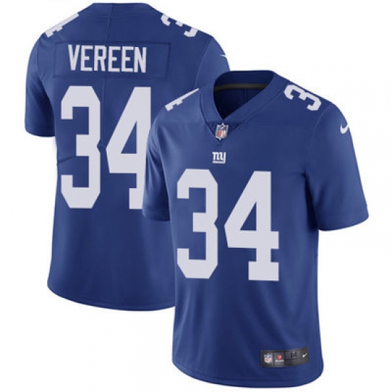 Nike Giants #34 Shane Vereen Royal Blue Team Color Mens Stitched NFL Vapor Untouchable Limited Jersey Nike Giants #34 Shane Vereen Royal Blue Team Color Mens Stitched NFL Vapor Untouchable Limited Jersey