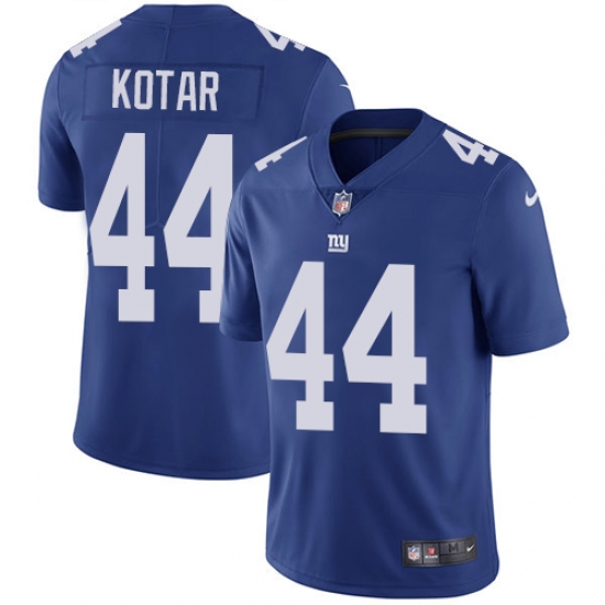 Nike Giants #44 Doug Kotar Royal Blue Team Color Mens Stitched NFL Vapor Untouchable Limited Jersey Nike Giants #44 Doug Kotar Royal Blue Team Color Mens Stitched NFL Vapor Untouchable Limited Jersey