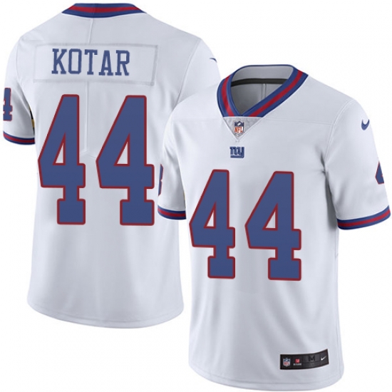 Nike Giants #44 Doug Kotar White Mens Stitched NFL Limited Rush Jersey Nike Giants #44 Doug Kotar White Mens Stitched NFL Limited Rush Jersey