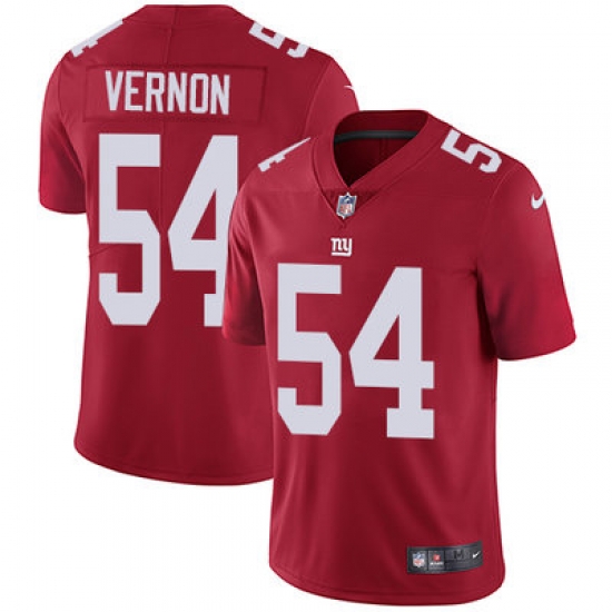 Nike Giants #54 Olivier Vernon Red Alternate Mens Stitched NFL Vapor Untouchable Limited Jersey Nike Giants #54 Olivier Vernon Red Alternate Mens Stitched NFL Vapor Untouchable Limited Jersey