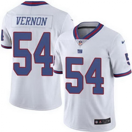 Nike Giants 54 Olivier Vernon White Color Rush Limited Jersey Nike Giants 54 Olivier Vernon White Color Rush Limited Jersey