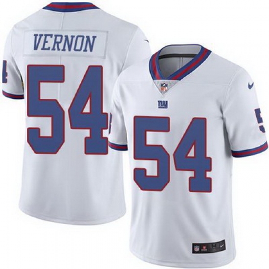 Nike Giants #54 Olivier Vernon White Mens Stitched NFL Limited Rush Jersey Nike Giants #54 Olivier Vernon White Mens Stitched NFL Limited Rush Jersey