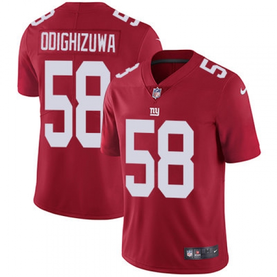 Nike Giants #58 Owa Odighizuwa Red Alternate Mens Stitched NFL Vapor Untouchable Limited Jersey Nike Giants #58 Owa Odighizuwa Red Alternate Mens Stitched NFL Vapor Untouchable Limited Jersey