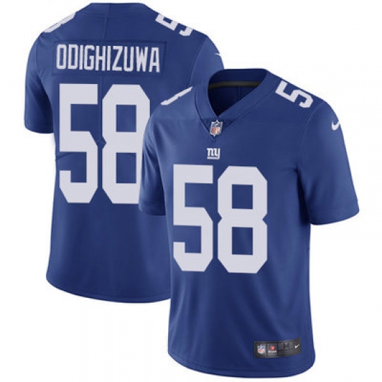 Nike Giants #58 Owa Odighizuwa Royal Blue Team Color Mens Stitched NFL Vapor Untouchable Limited Jersey Nike Giants #58 Owa Odighizuwa Royal Blue Team Color Mens Stitched NFL Vapor Untouchable Limited Jersey