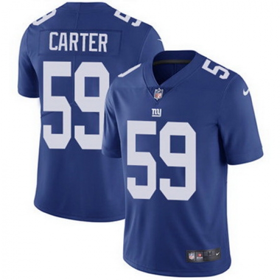 Nike Giants #59 Lorenzo Carter Royal Blue Team Color Mens Stitched NFL Vapor Untouchable Limited Jersey Nike Giants #59 Lorenzo Carter Royal Blue Team Color Mens Stitched NFL Vapor Untouchable Limited Jersey