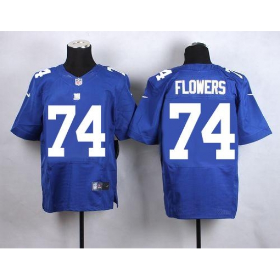 Nike Giants #74 Ereck Flowers Royal Blue Team Color Mens Stitched NFL Elite Jersey Nike Giants #74 Ereck Flowers Royal Blue Team Color Mens Stitched NFL Elite Jersey