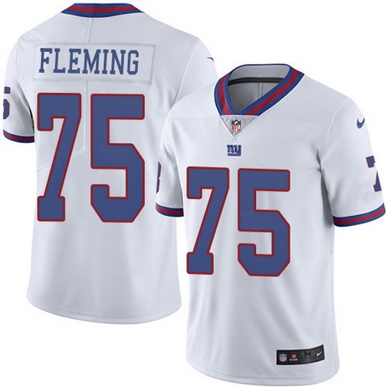 Nike Giants 75 Cameron Fleming White Men Stitched NFL Limited Rush Jersey Nike Giants 75 Cameron Fleming White Men Stitched NFL Limited Rush Jersey