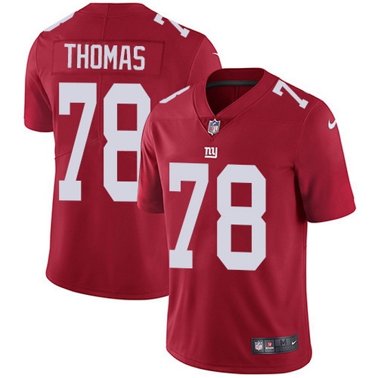 Nike Giants 78 Andrew Thomas Red Alternate Men Stitched NFL Vapor Untouchable Limited Jersey Nike Giants 78 Andrew Thomas Red Alternate Men Stitched NFL Vapor Untouchable Limited Jersey