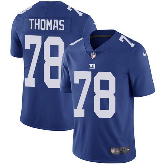 Nike Giants 78 Andrew Thomas Royal Blue Team Color Men Stitched NFL Vapor Untouchable Limited Jersey Nike Giants 78 Andrew Thomas Royal Blue Team Color Men Stitched NFL Vapor Untouchable Limited Jersey