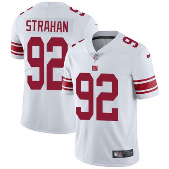 Nike Giants #92 Michael Strahan White Mens Stitched NFL Vapor Untouchable Limited Jersey Nike Giants #92 Michael Strahan White Mens Stitched NFL Vapor Untouchable Limited Jersey