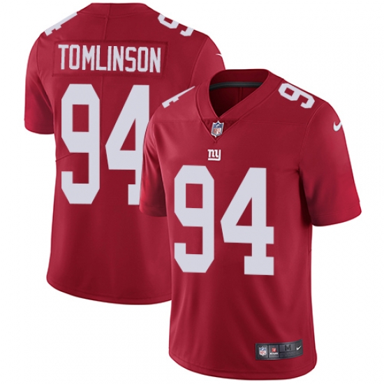 Nike Giants #94 Dalvin Tomlinson Red Alternate Mens Stitched NFL Vapor Untouchable Limited Jersey Nike Giants #94 Dalvin Tomlinson Red Alternate Mens Stitched NFL Vapor Untouchable Limited Jersey