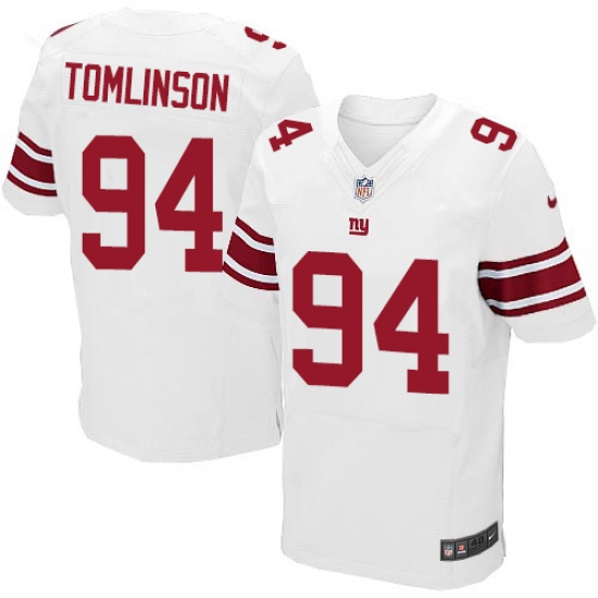 Nike Giants #94 Dalvin Tomlinson White Mens Stitched NFL Elite Jersey Nike Giants #94 Dalvin Tomlinson White Mens Stitched NFL Elite Jersey