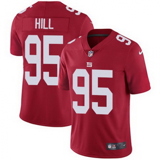 Nike Giants #95 B J Hill Red Alternate Mens Stitched NFL Vapor Untouchable Limited Jersey Nike Giants #95 B J Hill Red Alternate Mens Stitched NFL Vapor Untouchable Limited Jersey